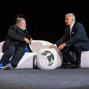 Woz and Dr.Gennady Polonsky. Photo by: The Gate Agency