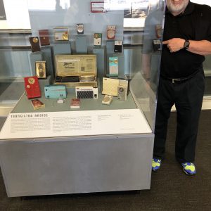 Radio Woz owned as a boy founding airport display.